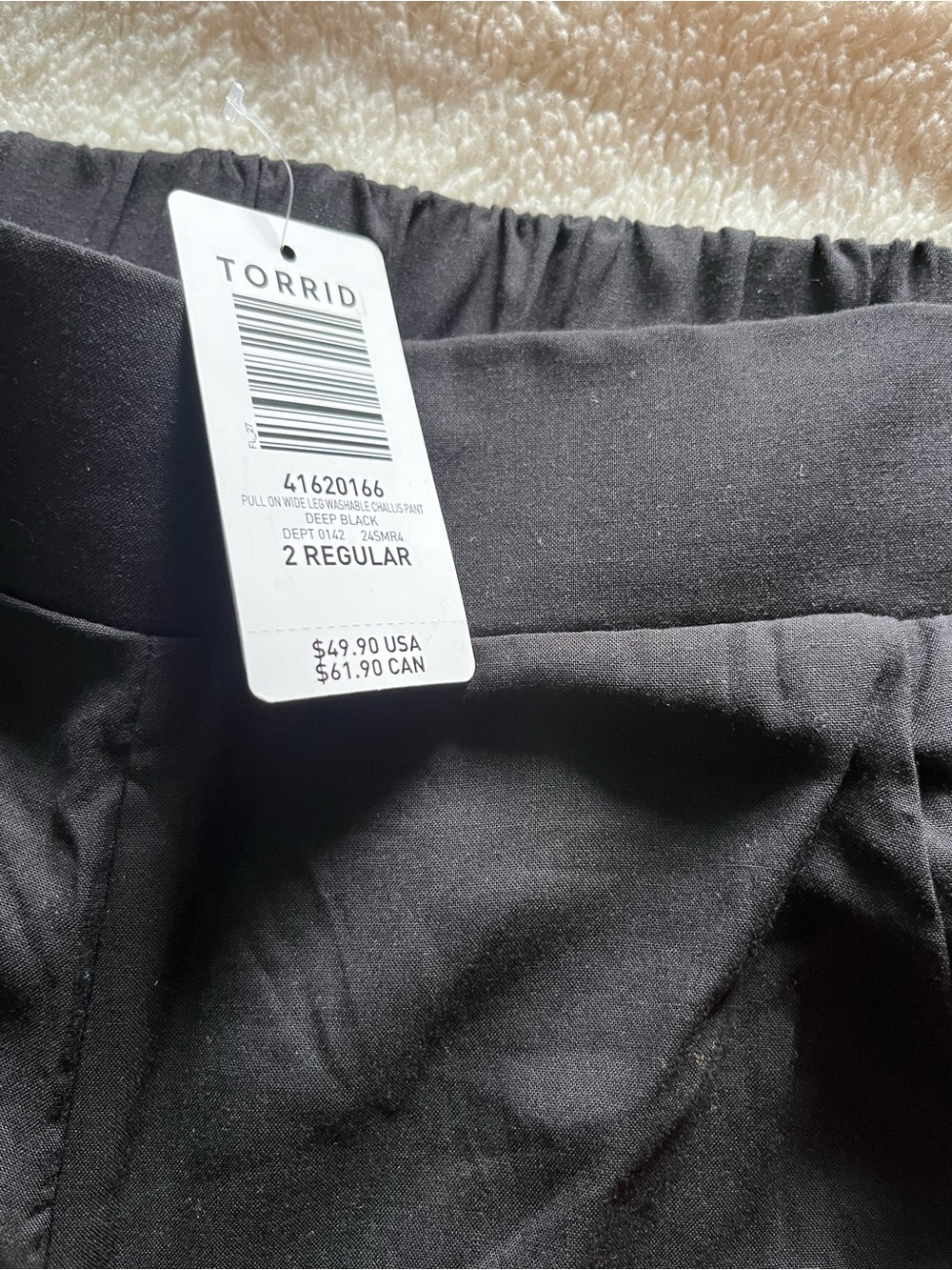 torrid Black Wide-Leg Lounge Joggers - Picture 5 of 5
